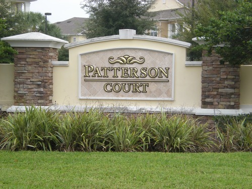 Patterson Court Entrance Sign